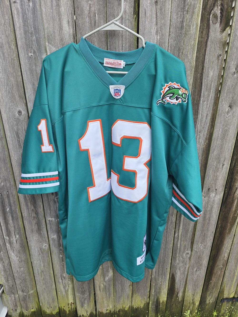 DAN MARINO Miami Dolphins MITCHELL & NESS #13 Teal Football Jersey